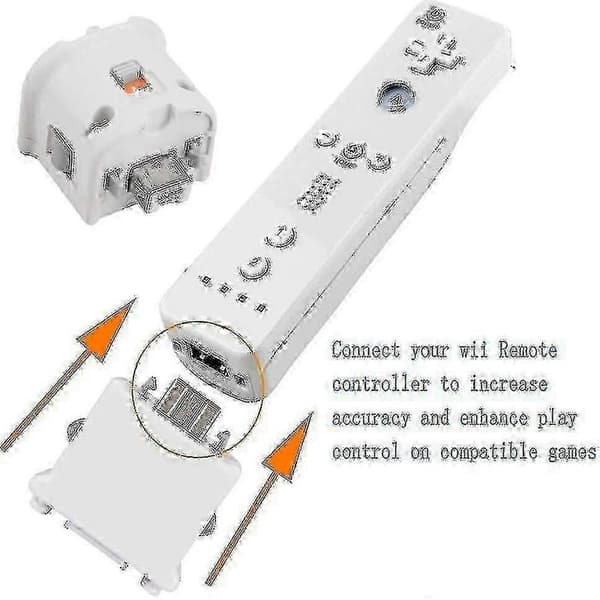 2 Motion Plus Adapter detektor for Wii Remote Controller Adapter Accelerator Erstatning