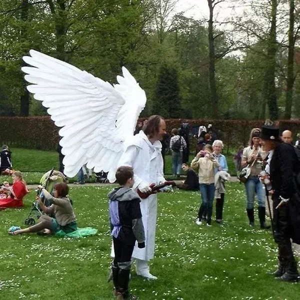 Halloween 3D Angel Big Wings Carnival Party Performance Rekvisiitta naisille Miesten Cosplay-tarvike
