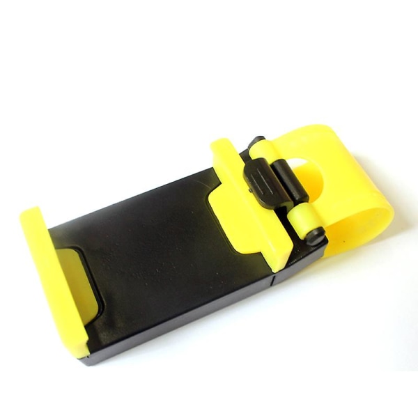 Universal Car Rat Mobiltelefon Holder Mount Spænde Socket Holder Cykel Clip Navigation Gps Xiaomi Redmi 6x Mi6 Stande| | Yellow