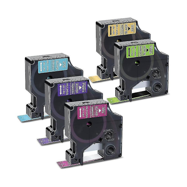 5 stk Tape Til D1 12mm 0,47 Tommer Tape Til Maker Labelmanager 160 280 360d 420p