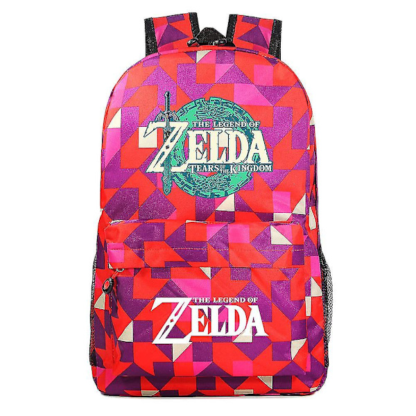 "Kingdom of Zelda Tears" printed skolväska - perfekt för grund- och gymnasieelever 10