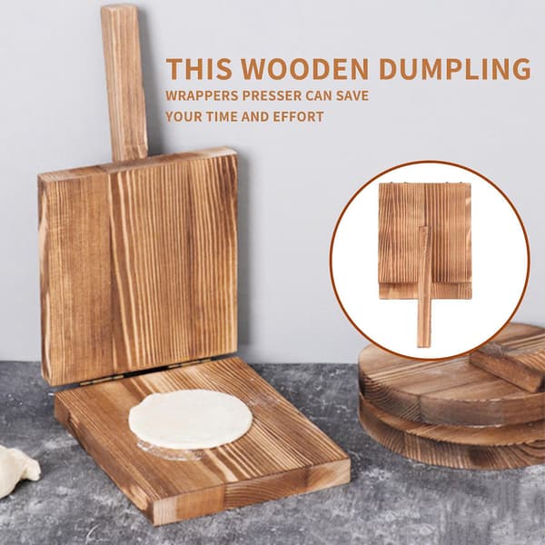 Degpressare Trä Dumpling Pressverktyg Dumpling Wrappers Pressare D