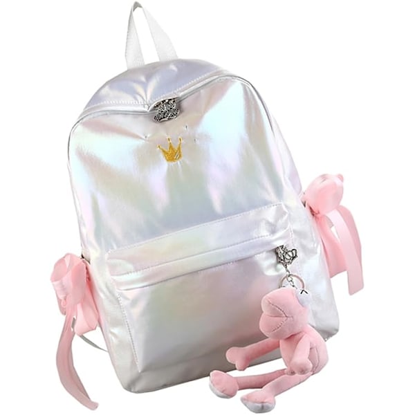 Ryggsäckar Vit Ryggsäck Reseryggsäck Nylon Mode Studentryggsäck Studentväska Studentväska Stor kapacitet Mori Department Nylon Vit White