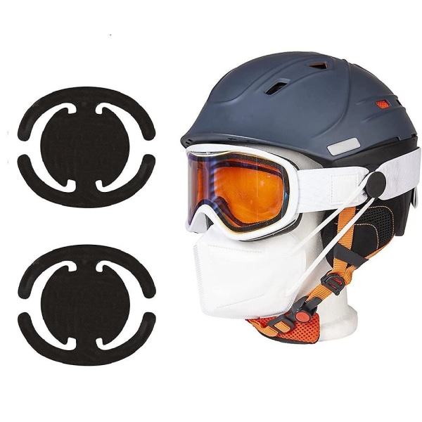Plastmaskhållare för skidhjälm Snowboardhjälmhållare Clip B-Black