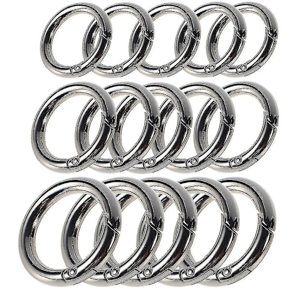 5 stycken/lot Utomhusverktyg Zinklegering Edc Spännen Clips Karbinhake Runda avtryckarkrokar 28mm
