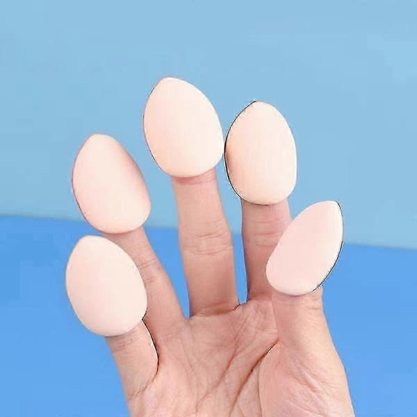 Finger Puff, Mini Makeup Puff, Super Blød Skønhedssvamp, Latexfri, Velegnet Til Foundation