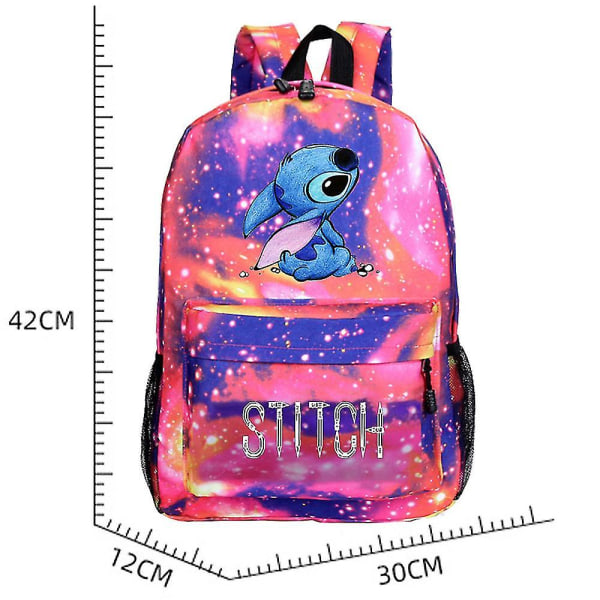 Lilo & Stitch Kids Opiskelijoiden reppu Koululaukku Matkakirjalaukku B