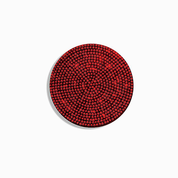Diamond Rhinestone Car Coaster Water Cup Slot Halkfri matta Silica Pad Cup Hållare Matta Bilprylar Bling Bilinredningstillbehör - Anti-halkmatta Red