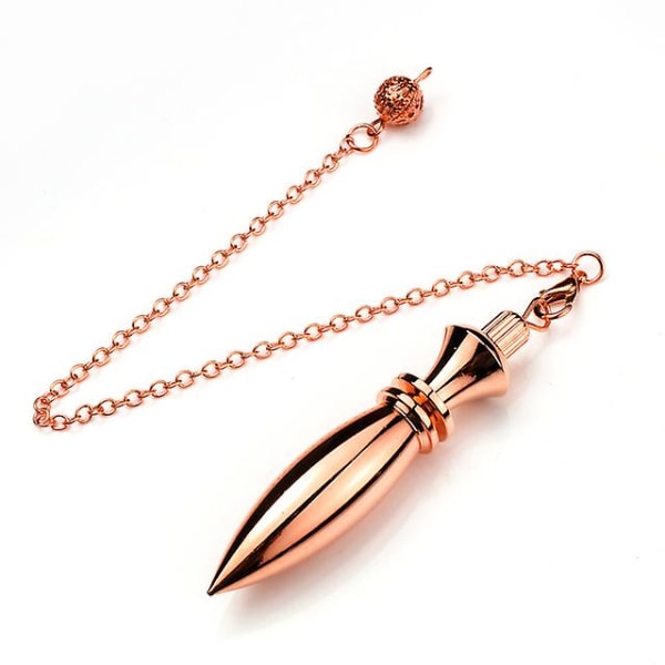 Dowsing Divination Pendel Karnak Egyptiske Metal Pendulums Messing Pendel Healing Heavy Dowser Reiki Spiritual Pendulos X019 Rose Gold