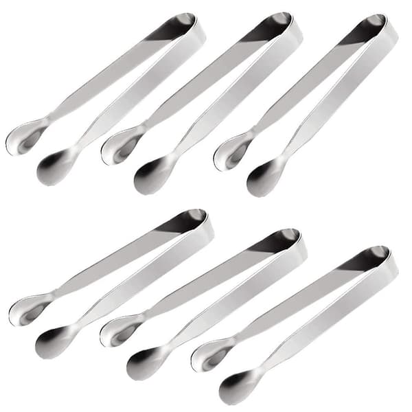 Mini Sukkerklyper Rustfrit Stål Isklyper Små Serveringsklyper Multifunktionelle Appetitklyper Til Teselskab Kaffe
