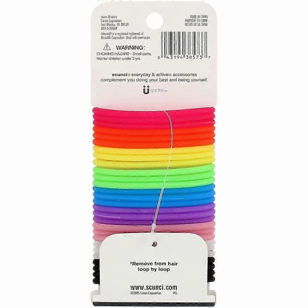 No-Slip Grip Gel Evolution Hårsnoddar, Blandade Färger, 28-pack