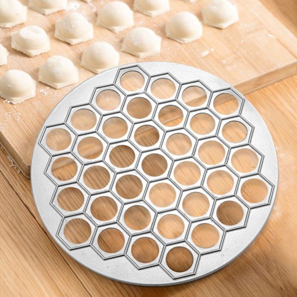 Maker Russisk Dumpling Form Pelmeni Metal Form Med wienerbrød Ravioli Hjul Pasta Dobbelt Cutter Til Ki