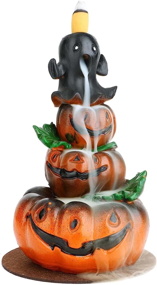 Halloween Røgelse Vandfald Brænder Græskar Harpiks Røgelse Brænder Sød Spøgelse Reflux Røgelse Brænder til Hjemmeindretning