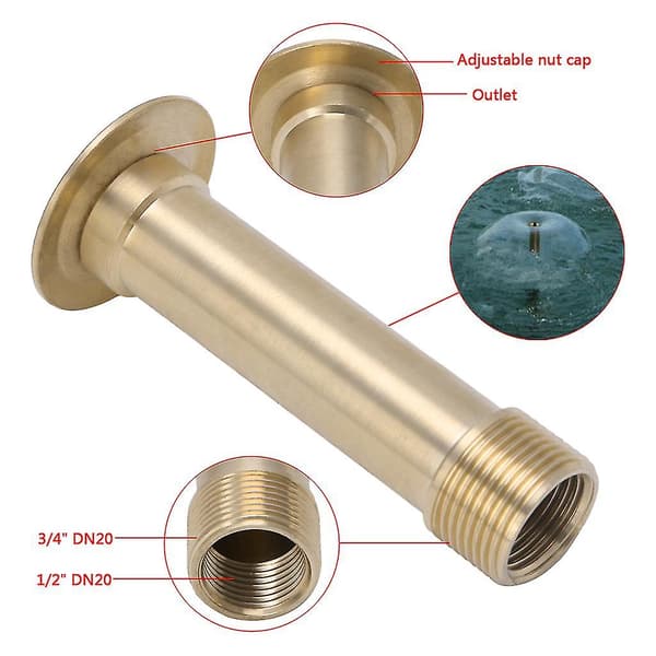 1/2\" Dn15 3/4\" Dn20 Messing Dam Halvkuleformet Fontenedyse Damm Spray For Hode