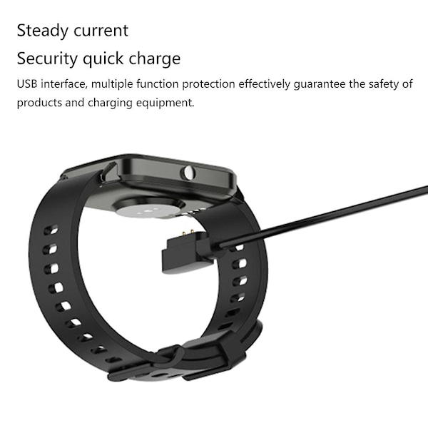 Smartwatch Magnetisk Laddningskabel USB Laddare 2pin För Willful Ip68/willful 1 piece