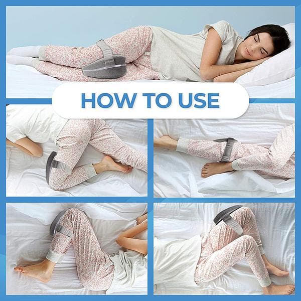 2026 New Super Comfortable Side Sleeping Knee Pillow, Orthopedic Memory Foam Pillow blue