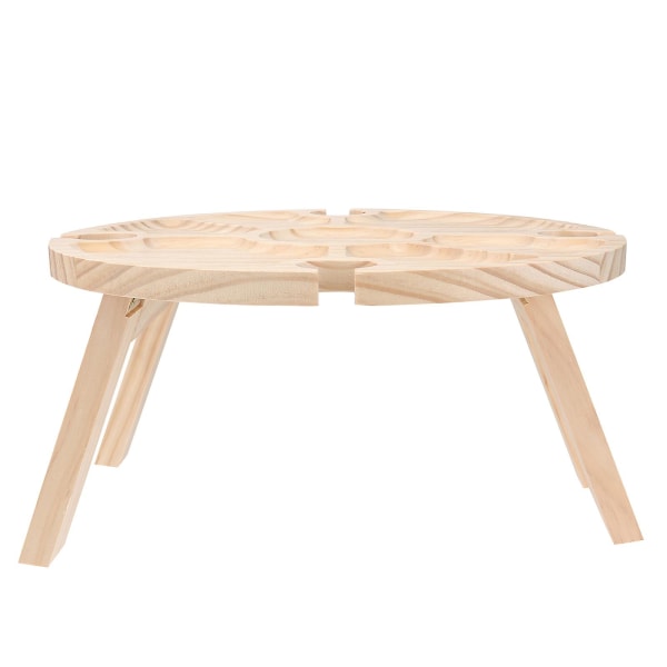 1 st Creative trä hopfällbart bord hopfällbart vin picknickbord trä campingbord