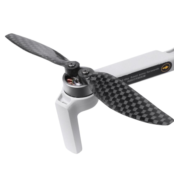 Ersättningskolfiberpropeller Lågt ljud med skruvar Snabbkopplingsblad Rekvisita For-dji Mini 2 Drone