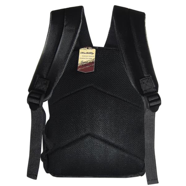 Kaxidy 3D Heste Print Unisex Skoletaske - Kaffe