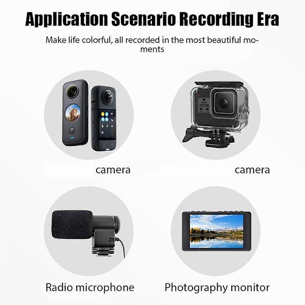 Til Insta360 X3/X4/GoPro Kamera Usynlig Selfie Stick Black