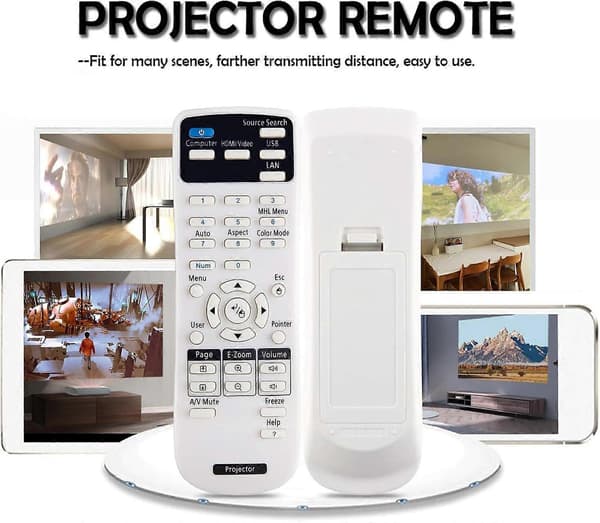 Erstatningsfjernkontroll for Epson-projektor til Epson Projector Home Cinema