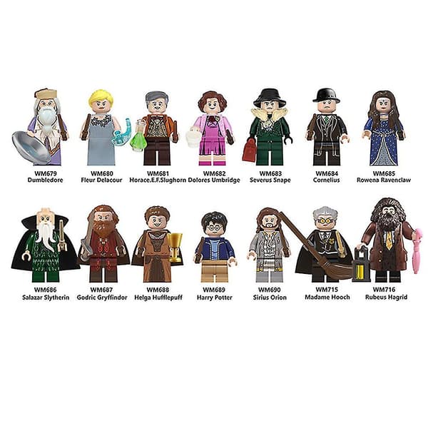 14 st/set Harry Potter Ron Weasley Dobby Blockleksaker Barnpresent Leksak