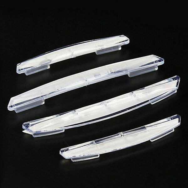 4 stk/sett Auto Dør Kantbeskyttere Trim Støping Beskyttelse Strip Bil Stickers Anti Scratch Bil Crash Barriers Dør Beskytter Kollisjon| | Transparent set