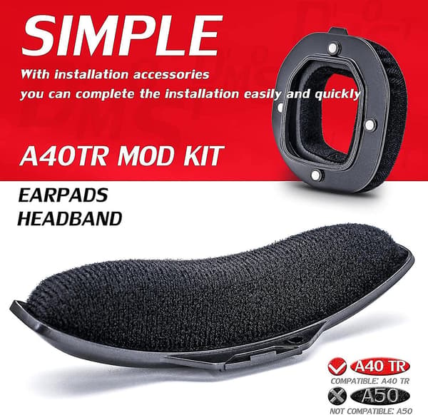 Astro A40 Tr Headset Øreputer Hodebånd - Kompatibel Med Fløyel (2021)