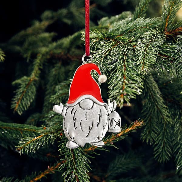 (jultomten))5cm Solid Tin Julgransprydnad 2023 DIY Julgransprydnad Hänge För Julfest
