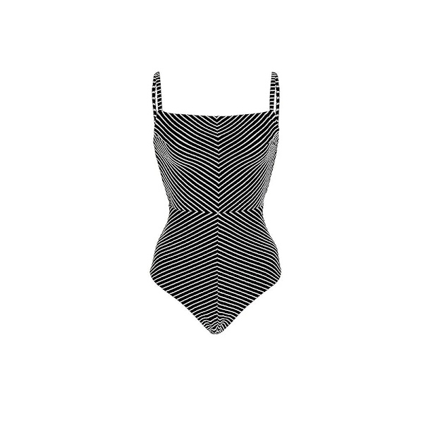Kvinders Vacation European og American Y18 Stripe To-Piece Bikini Set S