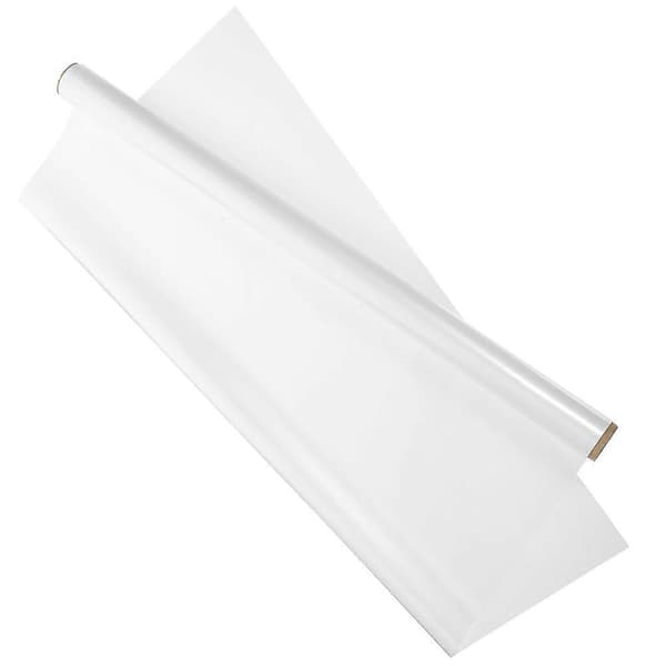 Flyttbar statisk whiteboard-dekal för klassrum och kontor 300.00X60.00X0.10CM White