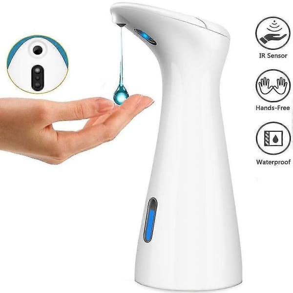 Automatisk flydende sæbedispenser Sæbepumpe berøringsfri sensor Hvid