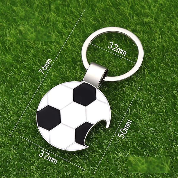 Metal Fodbold Oplukker Nøglering One Size