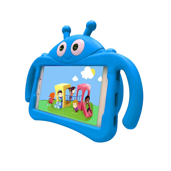 Kid Ladybug Case för Samsung Galaxy Tab A7 Lite 8.7 T220 T225 2021, Kickstand Heavy Duty Shockproof Cover, hållbart Blue