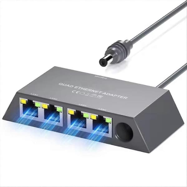 4-Port Ethernet Adapter Compatible with Gen 3, Compatible with Starlink Mini Satellite Internet Adapter, Compatible with Wired External Network