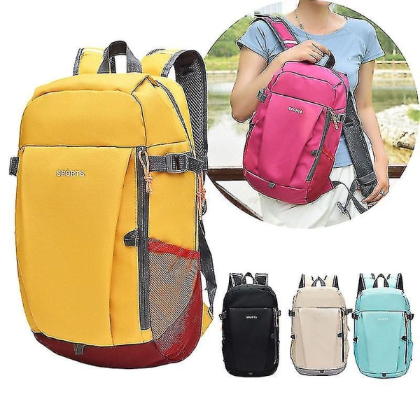 Vanntett Stor kapasitet Uformell ryggsekk Mote Kvinner Menn Reise Laptop Bag Sport Camping Ryggsekker Flerfarget ryggsekk Rose Red