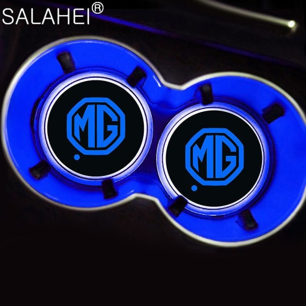 2 stk Led Farverig Bil Vandkopholder Lys Flaske Drikkebrikker Måtter Til Mg Zs Gs 5 Gundam 350 Dele Tf Gt 6 Tilbehør| |