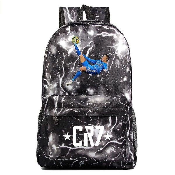 Cr7-ryggsäck - 18" bärbar dator, USB laddning, vattentät, stor kapacitet, affärsryggsäck, skolväska, resetonåringar Mochila 5