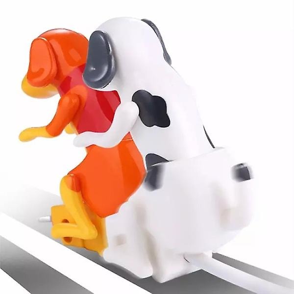 Rolig Hund-Laddningskabel Snabbladdare Hundladdningskabel Passar Olika Modeller Orange Android 2PCS