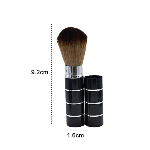 Bærbart udtrækkeligt håndtag Makeup Blush Brush Kabuki Brush Soft Face Mineral Foundation Blush Brush Kosmetik Rejser