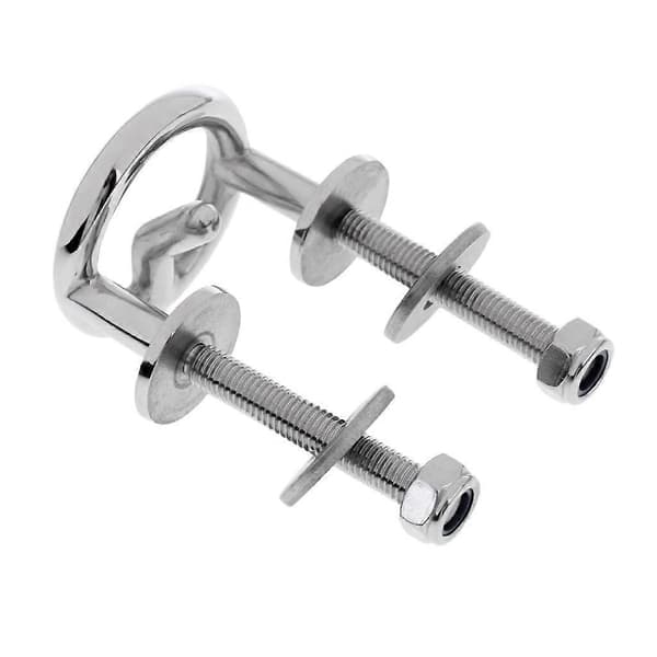 Trækstang til vandski i rustfrit stål, 61 mm ring, til montering på bådtransom 7.5cm