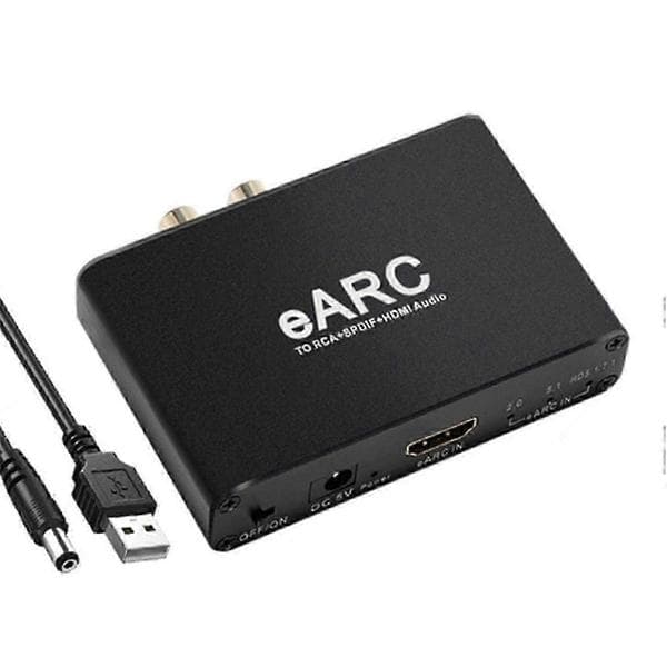 HDMI EARC ARC Lyduttrekker 192Khz Konverterer til RCA-adapter for Digital TV-lyd