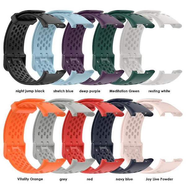 Kellonranneke Xiaomi Mi Band 7 Pro: lle Hengittävä Sport Silikoni Pehmeä Säädettävä Ranneke Rannekorun Korvaava Watch hihna