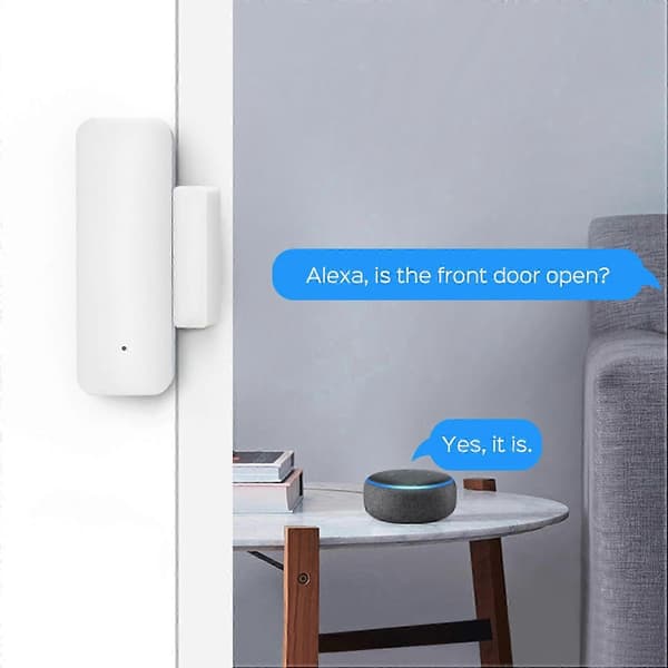 3X TUYA Zigbee 3.0 Smart Vindu Dørsensor ZigBee 3.0 Trådløs Tilkobling Multifunksjon for Smart Echo Hub SmartLife JH4 White
