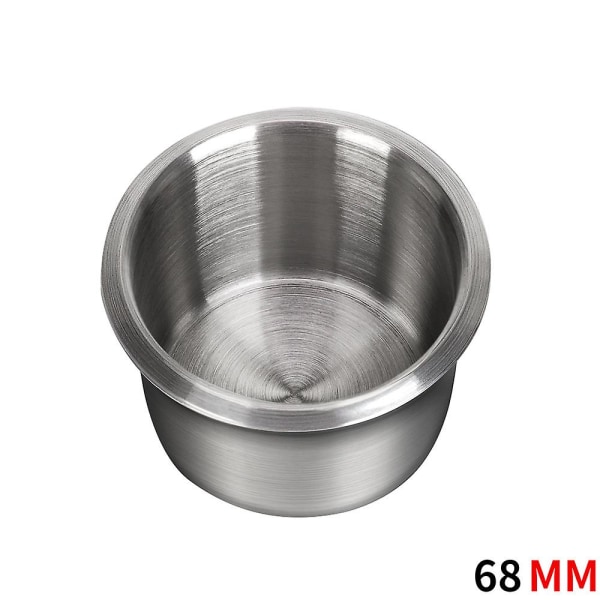 Rostfritt stål Marine Båt Rv Cup Vatten / Dryck Flask Hållare Rostfri Universal Bil Vatten Cup Hållare 68/85/90mm - Dryck Hållare 68MM