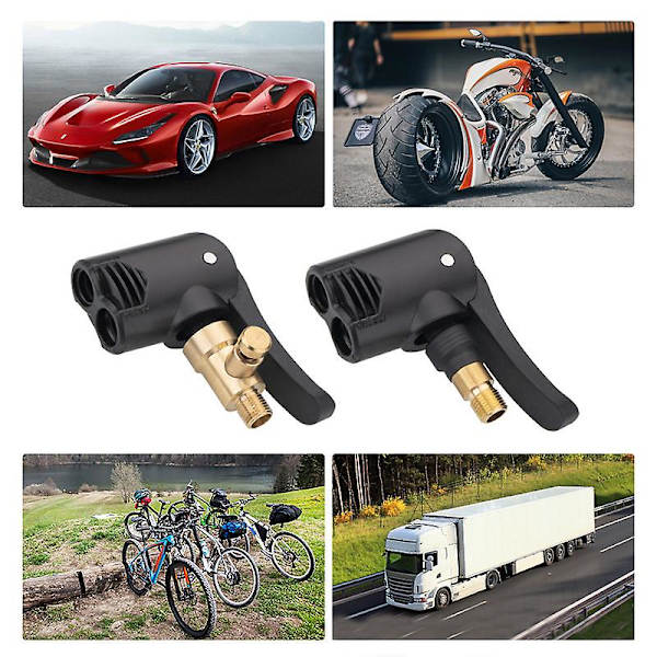 Bildekk Ventil Pumpe Munnstykke Tømt Clamp Motorsykkel Luft Chuck Inflator Oppblåsbar Pumpe Gjengekobling Adapter Biltilbehør - Ventilstammer &amp; C 3