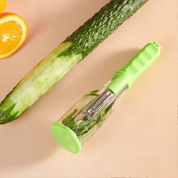 Skræller i rustfrit stål med dobbeltblad til køkkenforberedelse 20 cm Green 2pcs