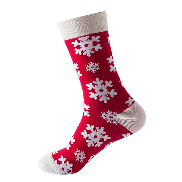 Mænd Kvinder Jul Stretch Mid Calf Sokker Gaver C