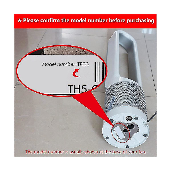 Ersättningsfjärrkontroll för Hot+ Am09 Purifier Er och fläkt