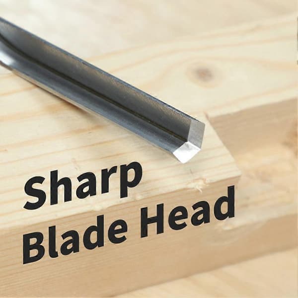 RUITOOL Long-Handled Marking Knife and Right-Angle Chisel with Solid Wood Handle Woodworking Tool Compatible with Marking, Scribing, and Carving